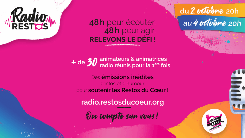 Radio Restos, l’événement et le défi solidaire de la rentrée au profit des Restos