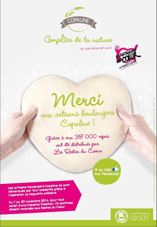 Copaline : bilan de l’opération « La baguette solidaire »