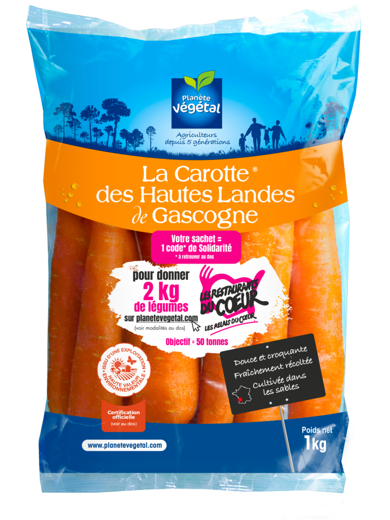 Planète Végétal renouvelle son opération solidaire pour offrir des carottes aux Restos&nbsp;!