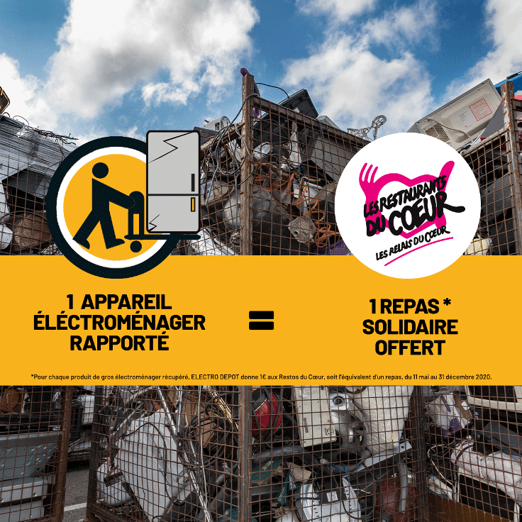 Electro Dépôt lance une opération de recyclage et apporte son soutien aux Restos !