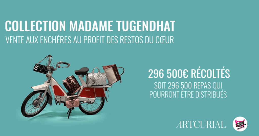 Collection Madame Tugendhat : 296 500€ récoltés au profit des Restos du Cœur