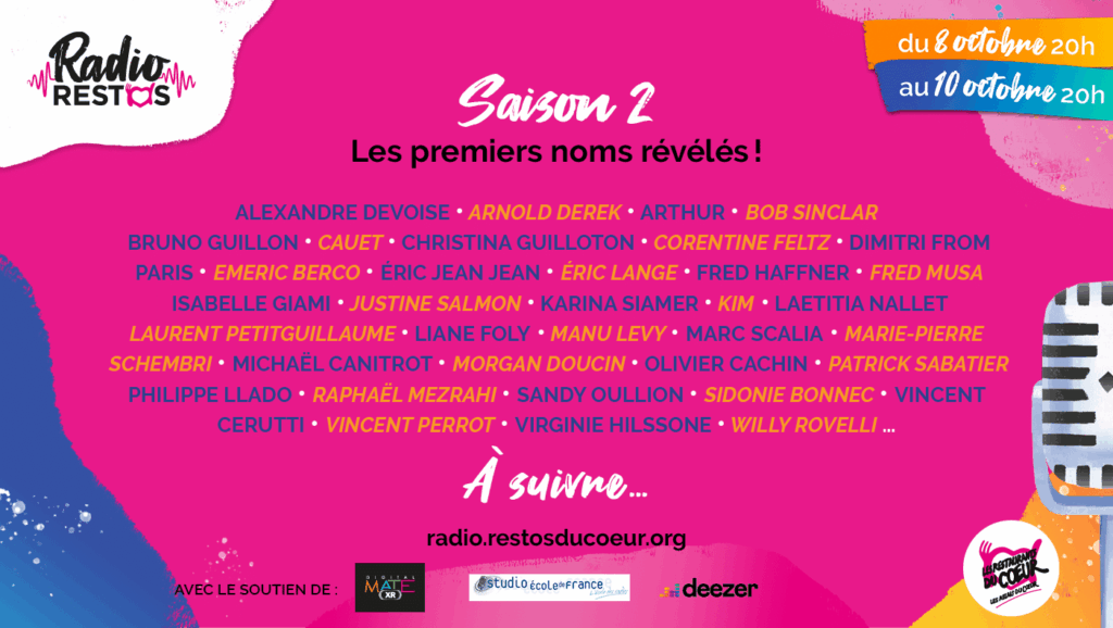 Radio Restos saison 2, les premiers noms !