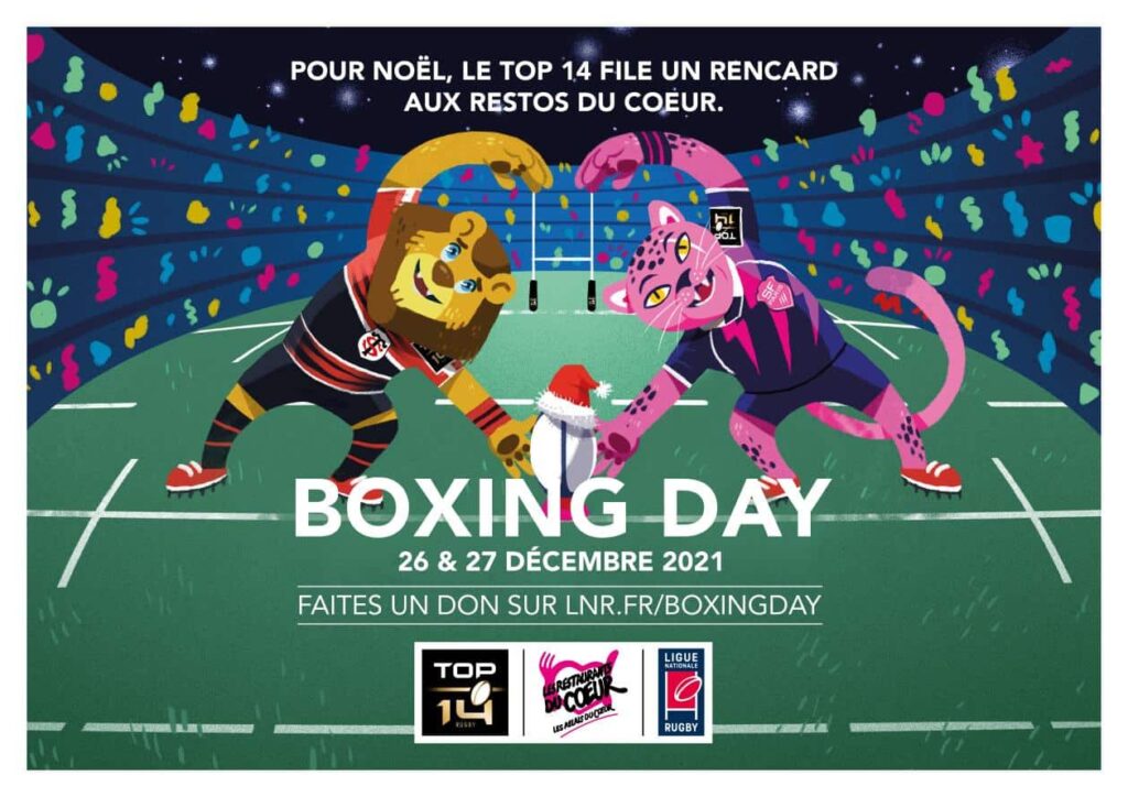 Boxing Day Rugby – Le Top 14 et la LNR mobilisés pour les Restos !