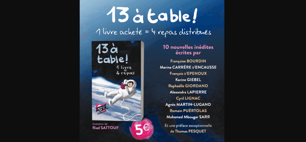 La 9ème édition du recueil de nouvelles « 13 à table&nbsp;! » est disponible&nbsp;!