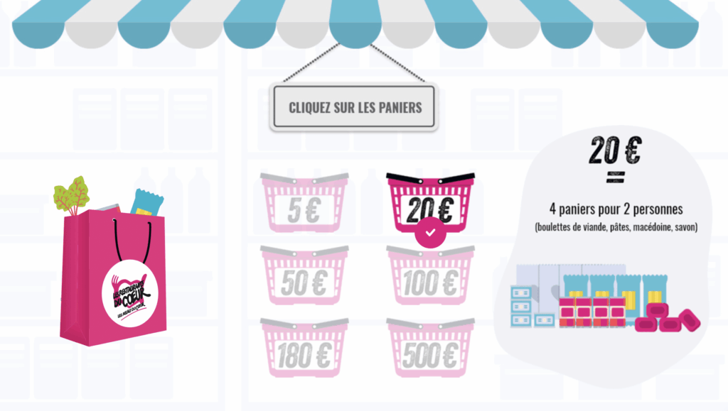 Sur Click Cœur, participez à la collecte des Restos en ligne jusqu&rsquo;au 30 mars