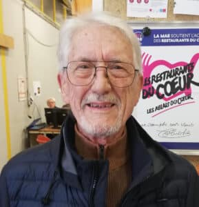 A 83 ans, Guy Vergé affiche 40 ans de fidélité aux Restos du Cœur dont il est aujourd’hui l’un des vingt prospecteurs régionaux.